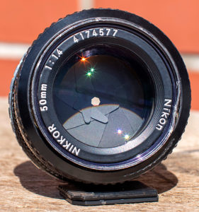Objektiv, Nikon, Nikkor 50 mm 1:1.4