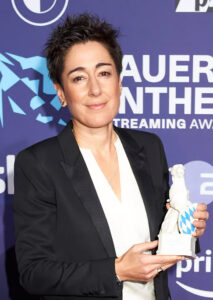 Blauer Panther, Dunja Hayali, © Jens Hartmann, Medien Bayern GmbH